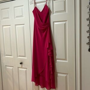 Pink long formal dress